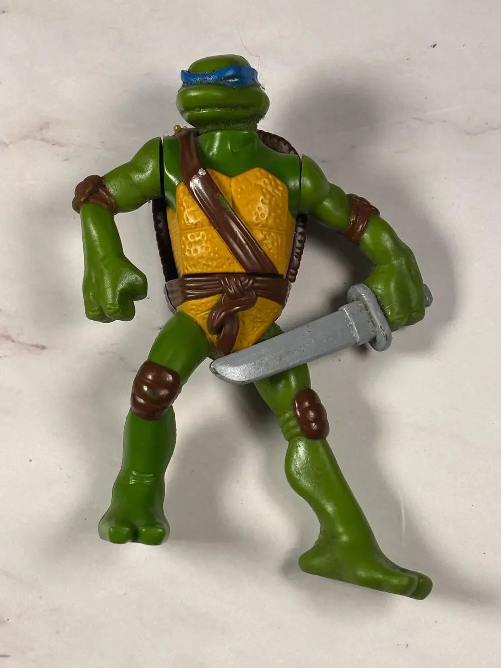 Teenage Mutant Ninja Turtles Leo Leonardo Action Figure Toy McDonalds 2007 4”
